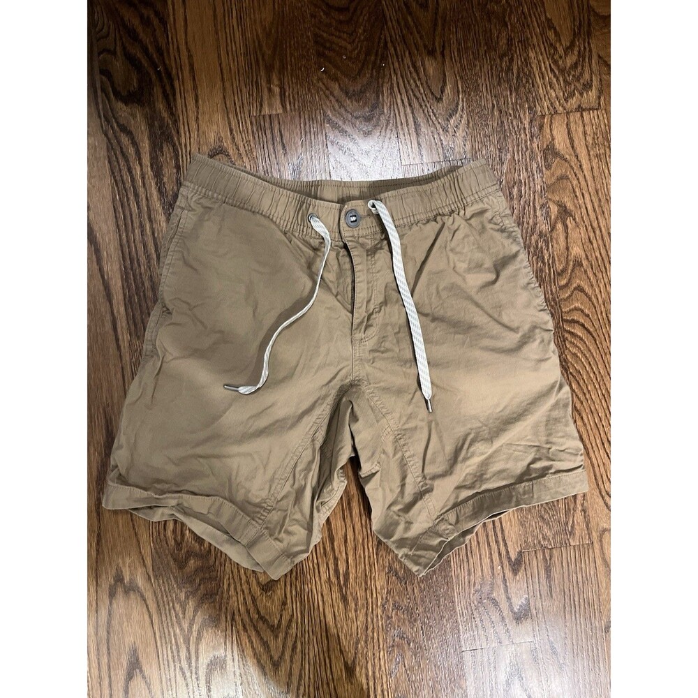 Vuori Men's Ripstop Climber Shorts Khaki Tan V370 Stretch Hiking Size Medium